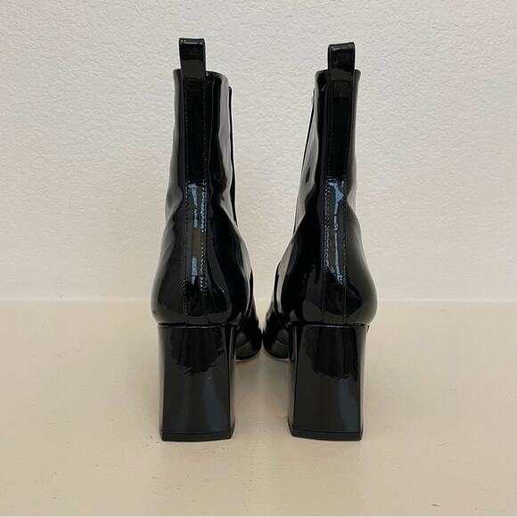 Good American Black Patent Leather Boots 9 - Picture 6 of 7